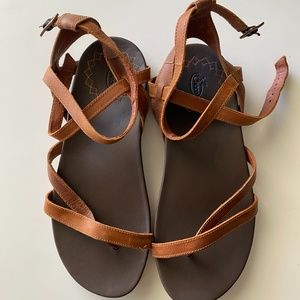Chaco Juniper Sandals - Rust, Size 8